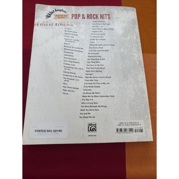 Pop & Rock Hits Value Songbooks Series Piano Vocal Chords Sheet music. Vtg New! - Picture 3 of 7
